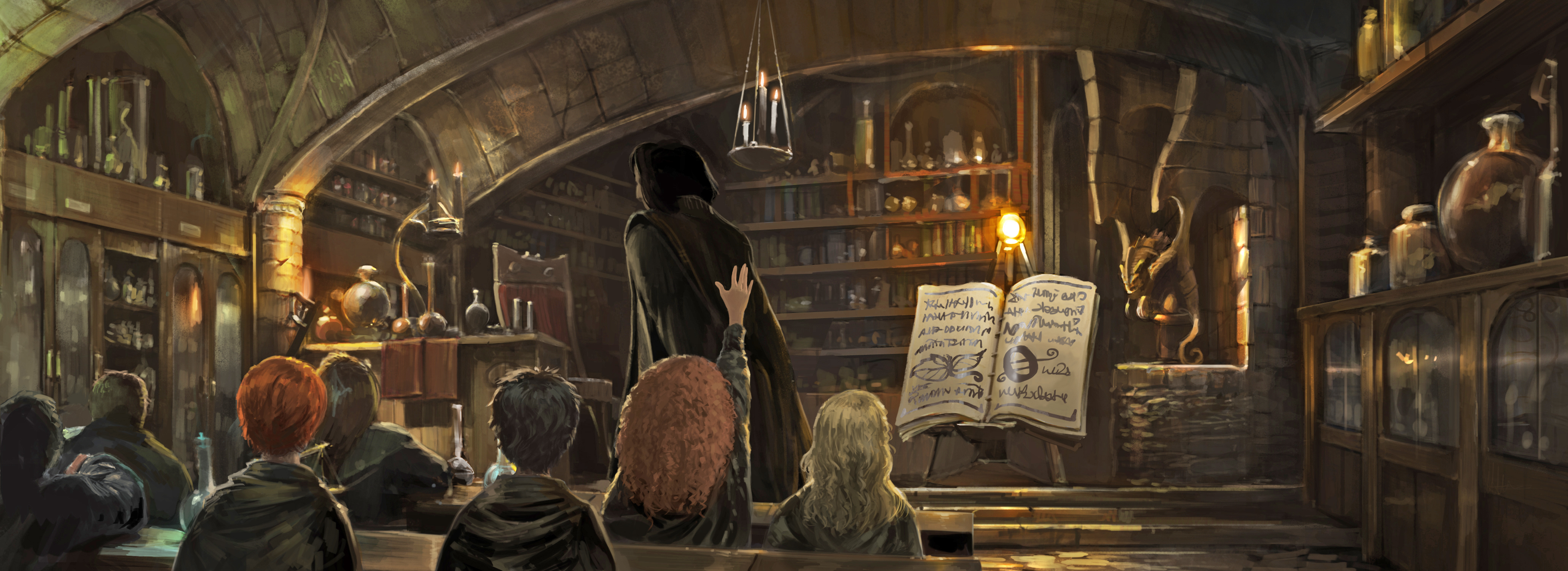 Snape teaching potions from the Philosopher's Stone 